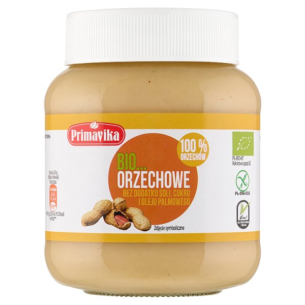Primavika Bio pasta orzechowa z prażonych orzeszków arachidowych 100 % 360 g