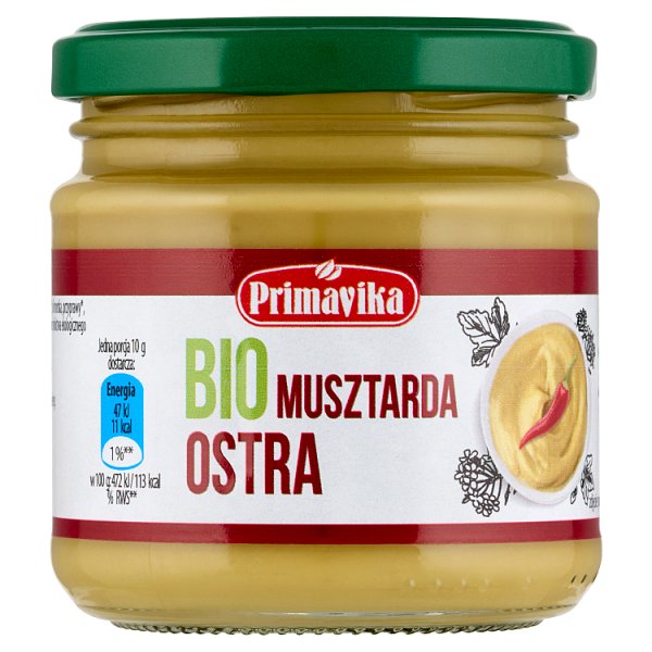 Primavika Bio musztarda ostra 170 g