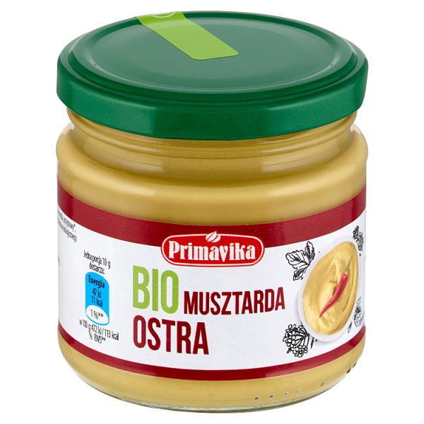 Primavika Bio musztarda ostra 170 g