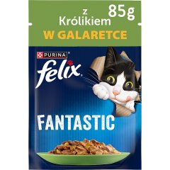 Felix Fantastic Karma dla dorosłych kotów z królikiem w galaretce 85 g