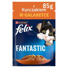Felix Fantastic Karma dla kotów z kurczakiem i pomidorami w galaretce 85 g