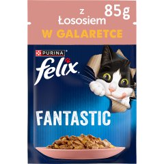 Felix Fantastic Karma dla kotów z łososiem w galaretce 85 g