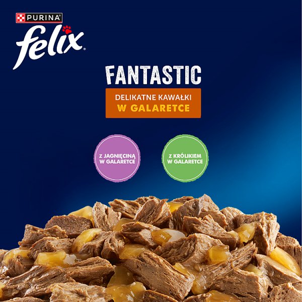 Felix Fantastic Karma dla kotów wiejskie smaki w galaretce 340 g (4 x 85 g)