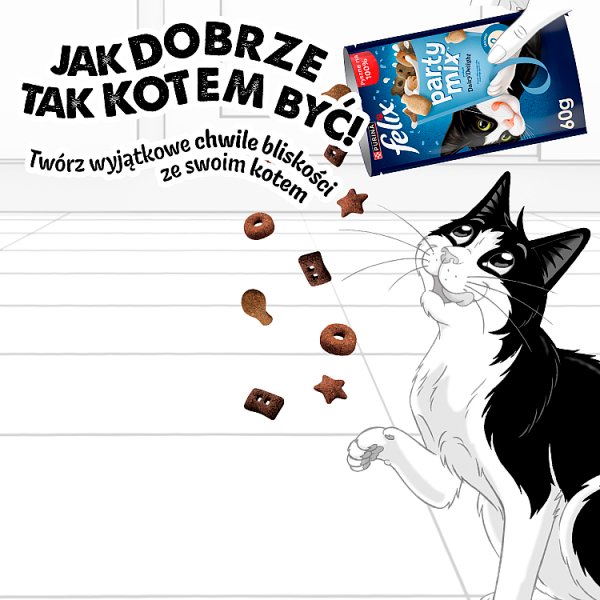 Felix Party Mix Dairy Delight Przekąski o smaku mleka jogurtu i sera 60 g