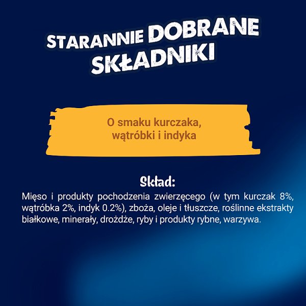 Felix Party Mix Original Przekąski o smaku kurczaka wątróbki i indyka 60 g