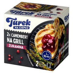 Turek Na ciepło Camembert na grill żurawina 230 g (2 x 100 g + 30 g)