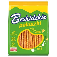 Beskidzkie Paluszki o smaku sera i cebulki 180 g