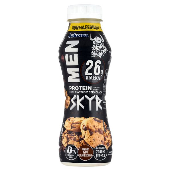 Bakoma Men Protein Skyr jogurt pitny smak ciastko z czekoladą 300 g