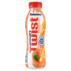 Bakoma Twist Jogurt brzoskwinia-mango 370 g
