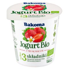 Bakoma Jogurt Bio z truskawkami 140 g