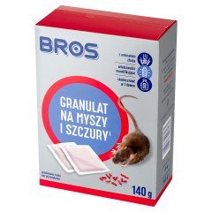 Bros Granulat na myszy i szczury 140 g