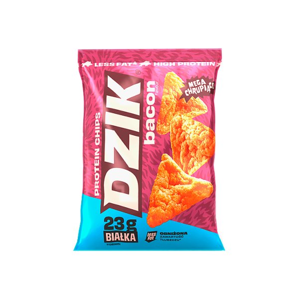 Dzik Chipsy sojowe o smaku bekonu 50 g