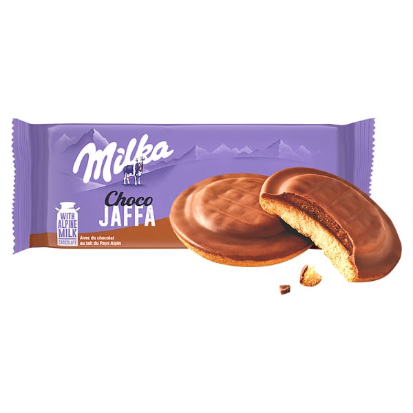 Milka Choco Mousse, biszkopty z pianką o smaku czekoladowym oblane mleczną czekoladą - 128 g