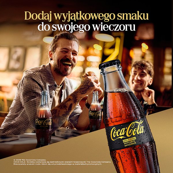Napój gaz Coca-Cola zero cukru zero kofeiny doliczana jest kaucja 50gr 