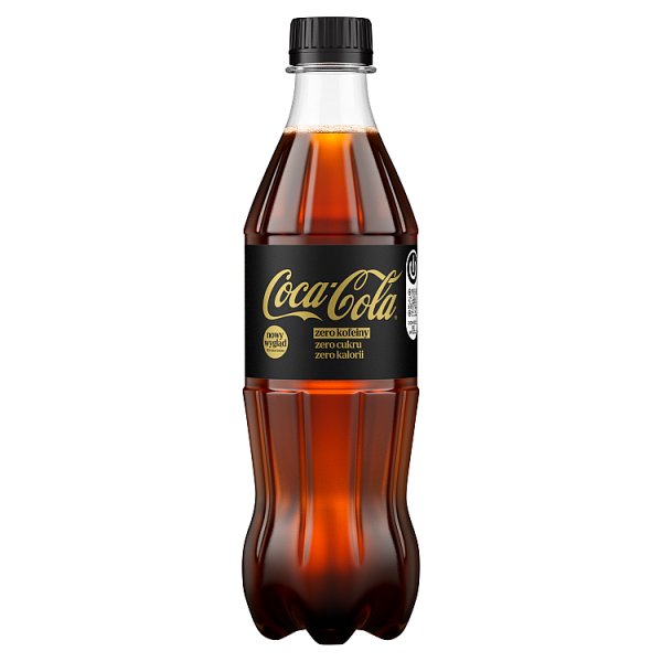 Napój gaz Coca-Cola zero cukru zero kofeiny doliczana jest kaucja 0,50 zł