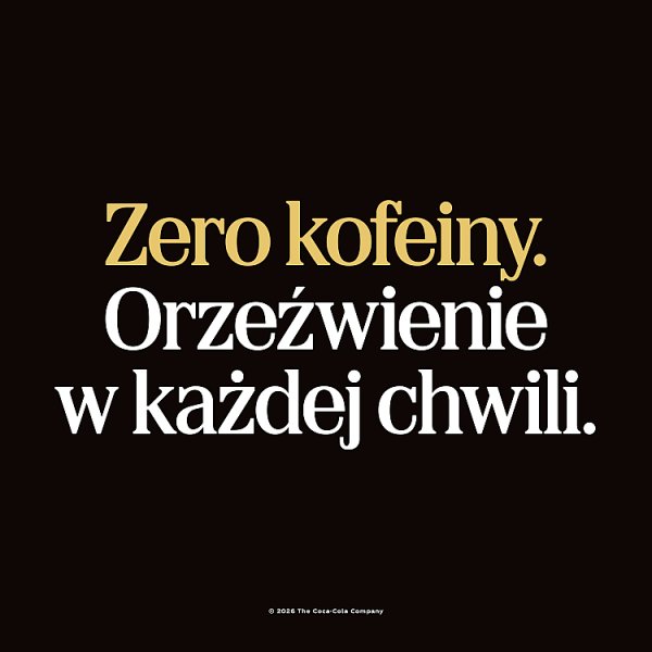Napój gaz Coca-Cola zero cukru zero kofeiny + 0,50 zł kaucji 