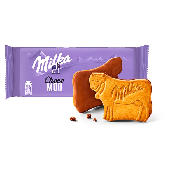 Milka Choco Moo Ciastka oblane czekoladą mleczną 120 g