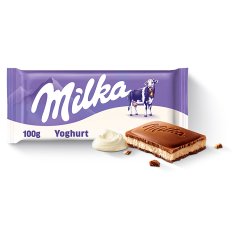 Milka Czekolada mleczna z nadzieniem jogurtowym 100 g
