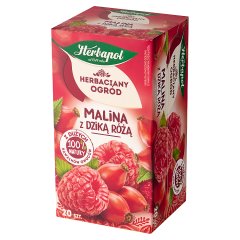 Herbapol Herbaciany Ogród Herbatka owocowo-ziołowa malina z dzika różą 54 g (20 x 2,7 g)