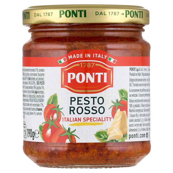 Ponti Sos pesto z pomidorami 190 g