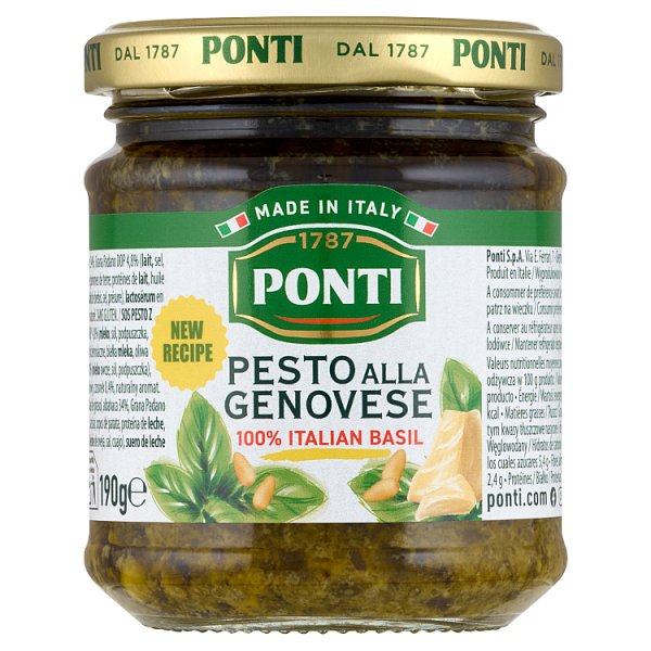 Ponti Sos pesto z bazylią 190 g