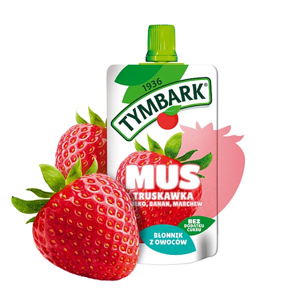 Tymbark Mus jabłko banan truskawka marchew 120 g