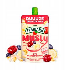 Tymbark Musly ryż płatki owsiane jabłko banan aronia wiśnia jogurt 170 g