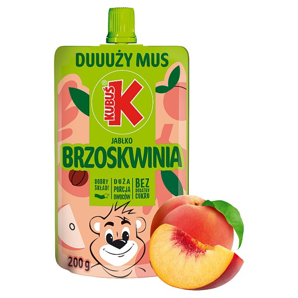 Kubuś Mus jabłko brzoskwinia 200 g