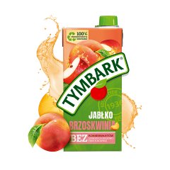 Tymbark Napój owocowy jabłko brzoskwinia 1 l