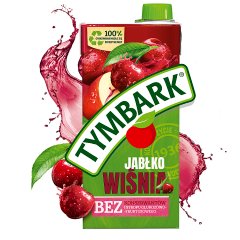 Tymbark Napój owocowy jabłko wiśnia 1 l