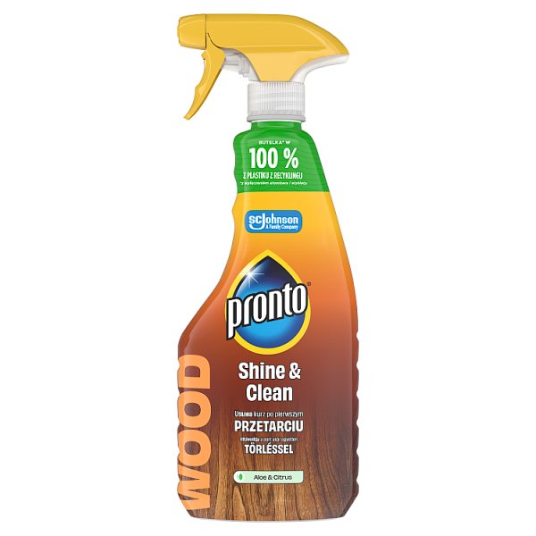 Pronto Wood Shine &amp; Clean Aloe &amp; Citrus Płyn do czyszczenia drewnianych powierzchni 500 ml