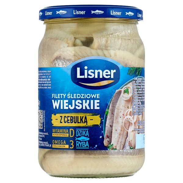 Lisner Filety śledziowe wiejskie z cebulką 600 g
