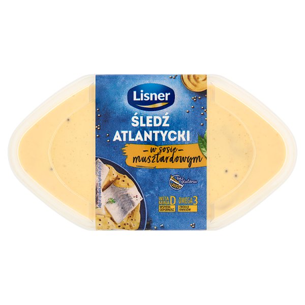Lisner Śledź atlantycki w sosie musztardowym 280 g