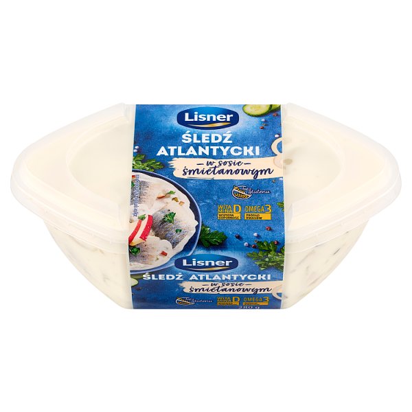 Lisner Śledź atlantycki w sosie śmietanowym 280 g