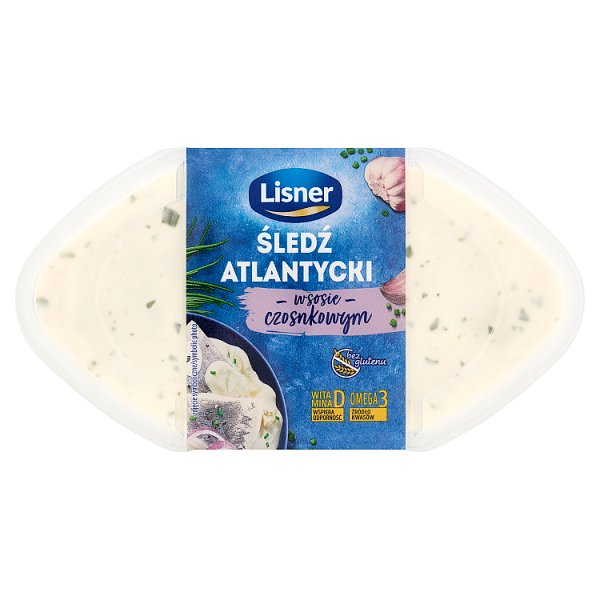 Lisner Śledź atlantycki w sosie czosnkowym 280 g