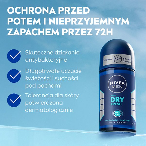Nivea MEN DRY Fresh Antyperspirant Roll ON 50 ml