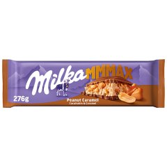 Milka Mmmax Czekolada mleczna z orzeszkami ziemnymi w nadzieniu karmelowym 276 g