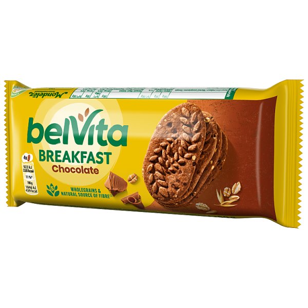 belVita ciastka zbożowe o smaku kakaowym z kawałkami czekolady ciastka zbożowe - 50 g