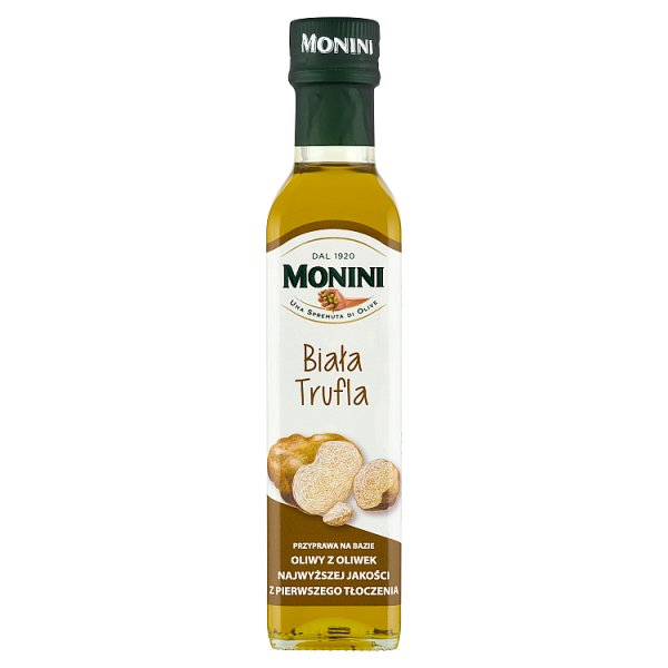 Monini Przyprawa na bazie oliwy z oliwek biała trufla 250 ml