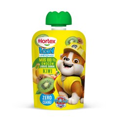 Hortex Leon i Przyjaciele Mus 100 % owoców jabłko banan kiwi 100 g