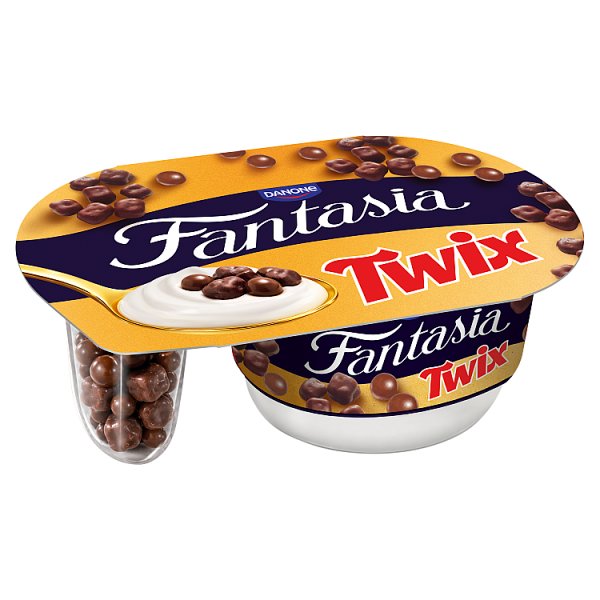 Fantasia Jogurt karmelowy z mieszanką Twix 120 g