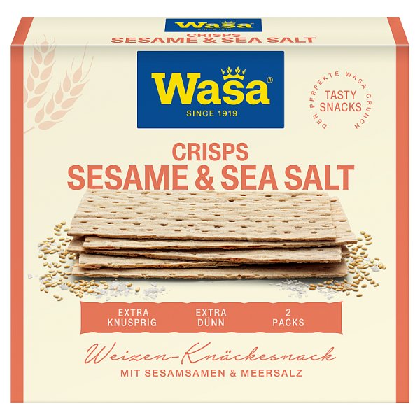 Wasa Pieczywo chrupkie z mąką pszenną z nasionami sezamu 190 g