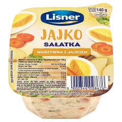 Lisner Sałatka warzywna z jajkiem 140 g