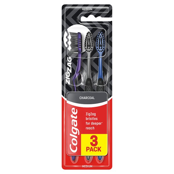 Colgate ZigZag Szczoteczka do zębów średnia 3-pack