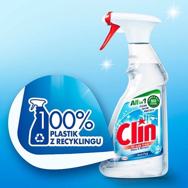 Clin Anti-Fog Płyn do mycia powierzchni szklanych 500 ml