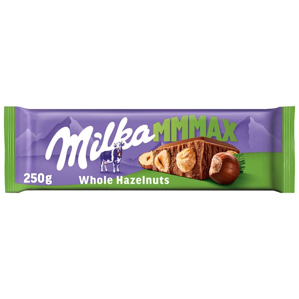 Milka Mmmax Whole Hazelnuts Czekolada mleczna 250 g