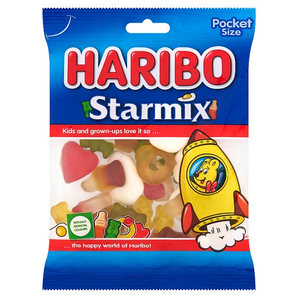 Haribo Starmix Żelki o smaku owocowym i o smaku cola 85 g