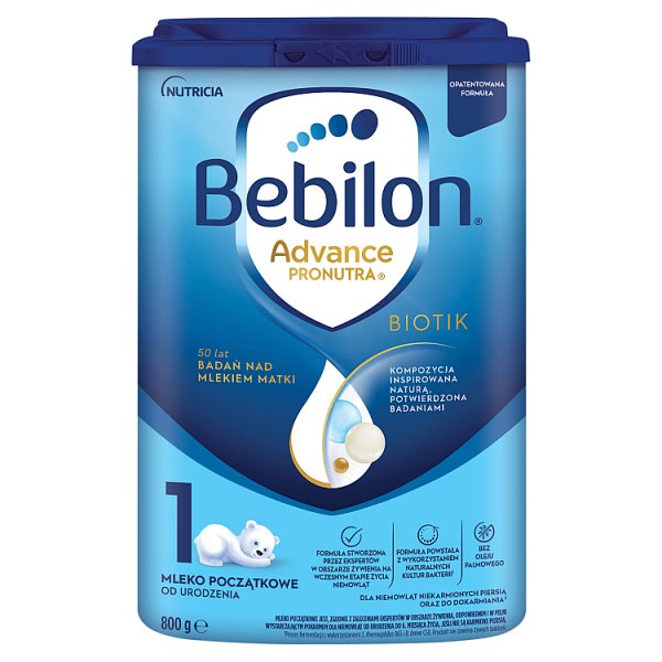 Bebilon 1 Advance Pronutra Biotik Mleko początkowe od urodzenia 800 g