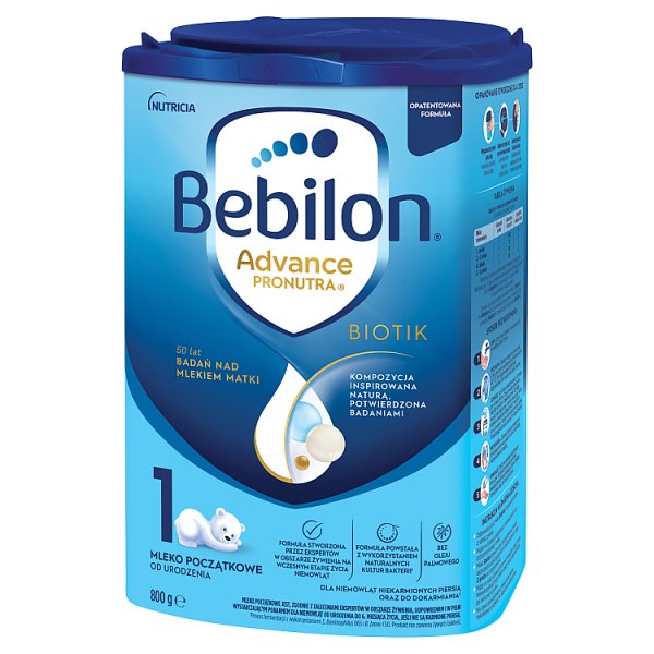 Bebilon 1 Advance Pronutra Biotik Mleko początkowe od urodzenia 800 g