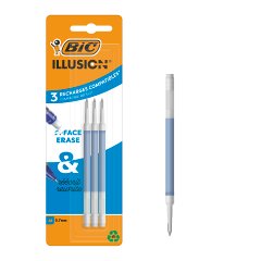 BIC Illusion Wkład niebieski Blister 3szt